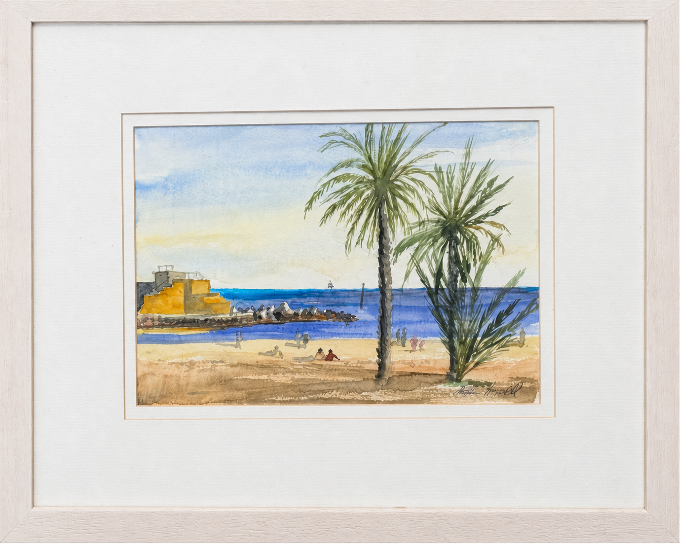 Palm Trees by the Harbour