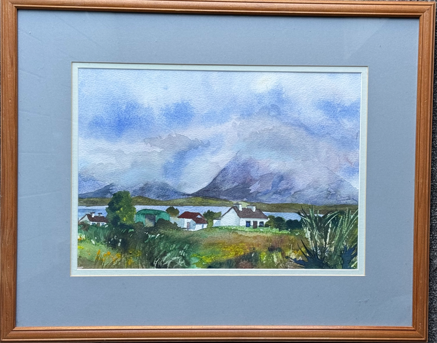 Solitary House with Spray Palm