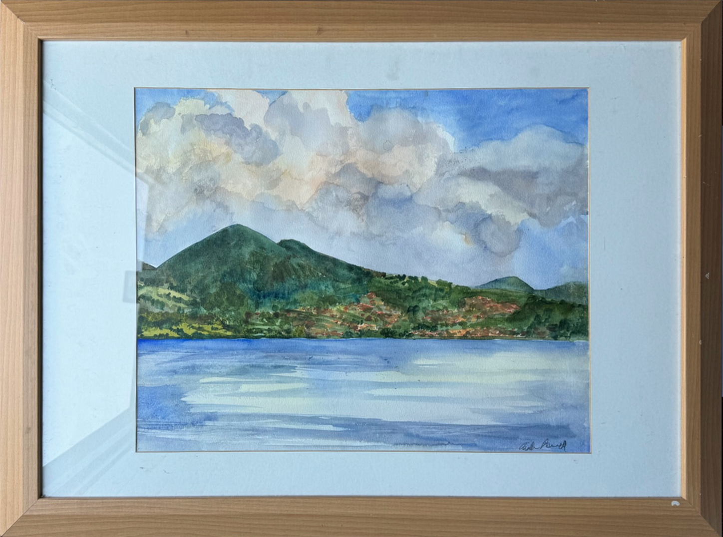 Mountain Shore beneath Gathering Clouds