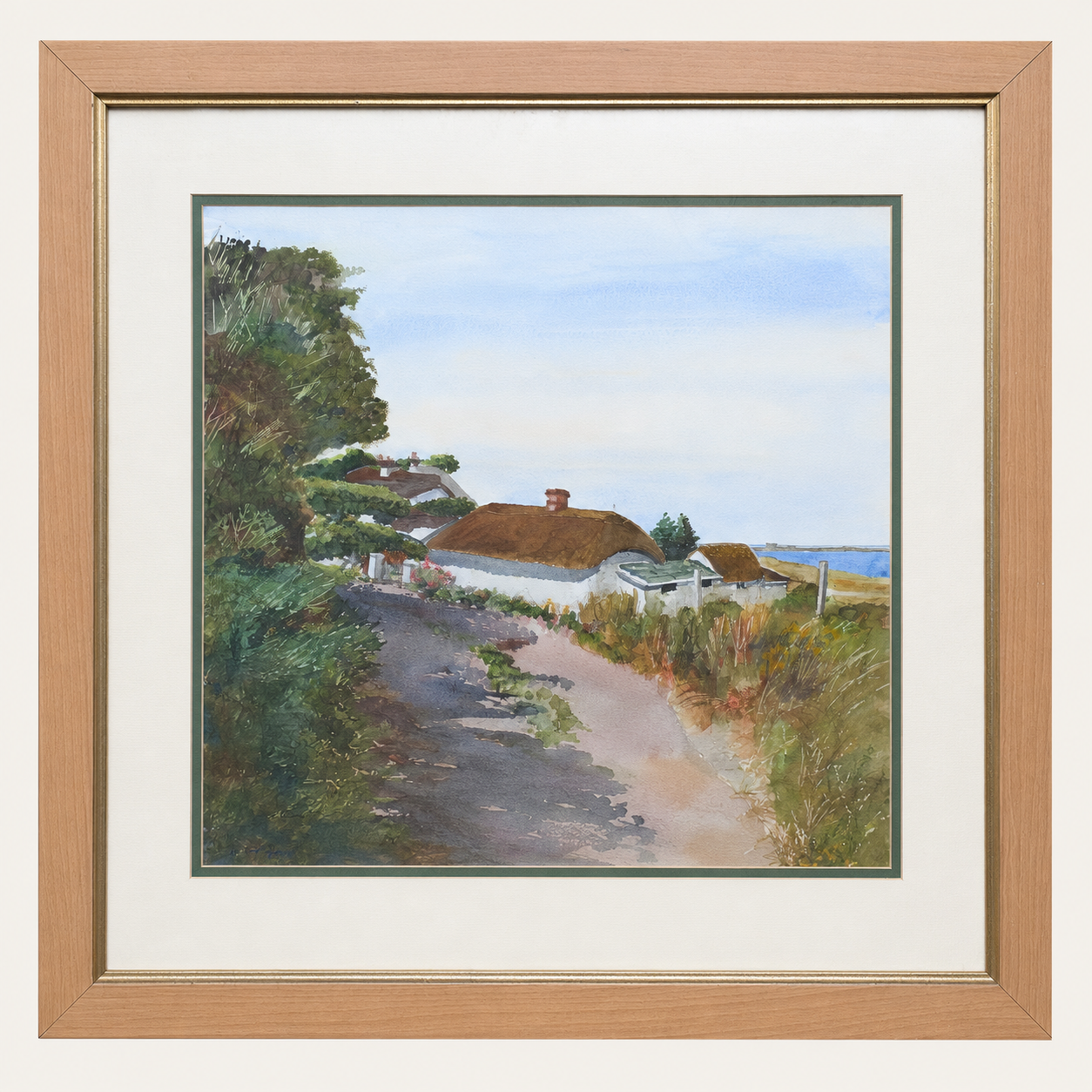 Cottage Lane by the Sea