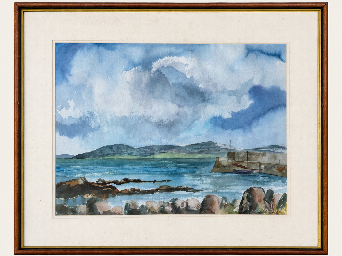 Rocky Harbour under Summer Clouds