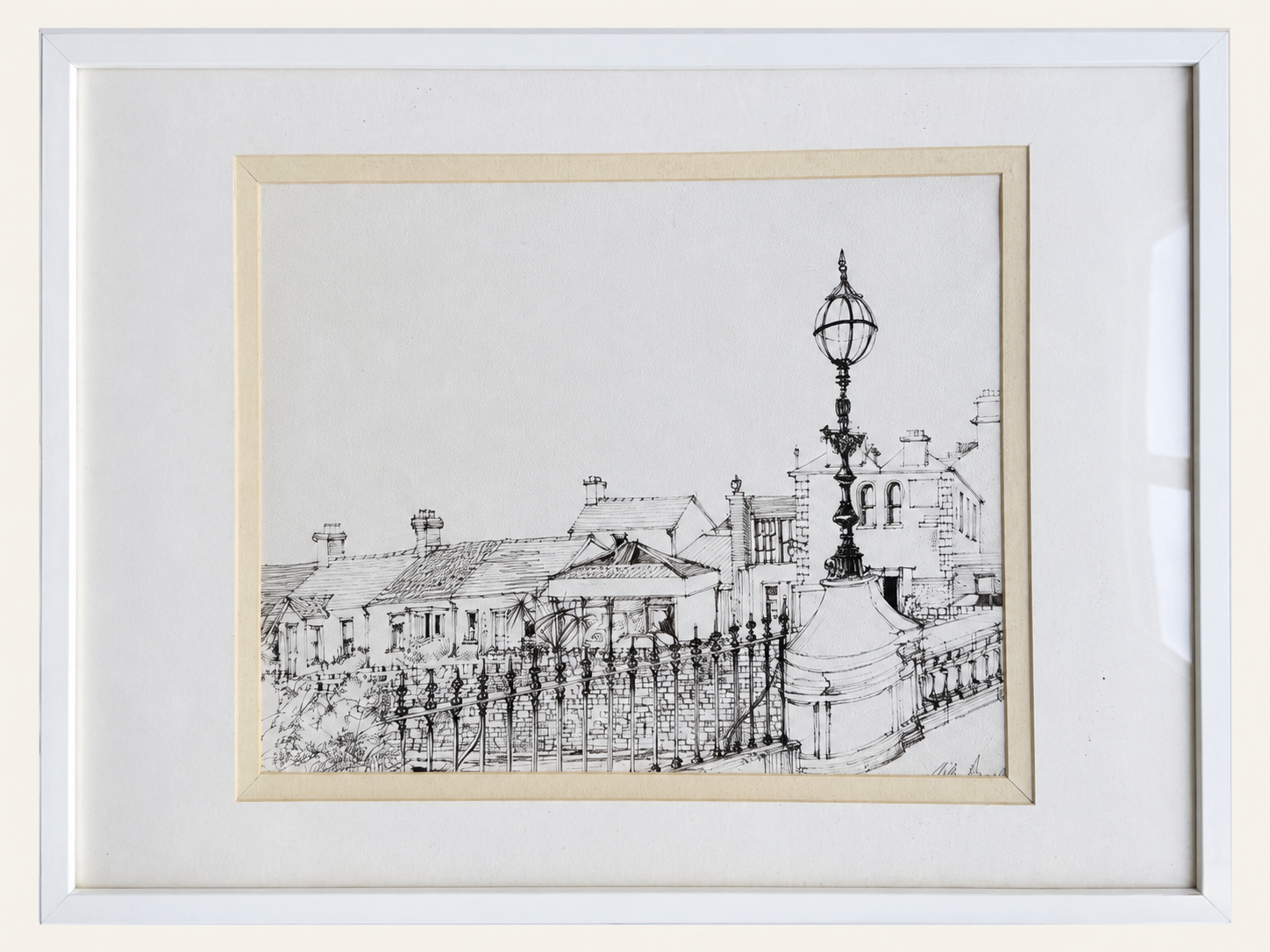 Dublin Bridge and Gaslamp
